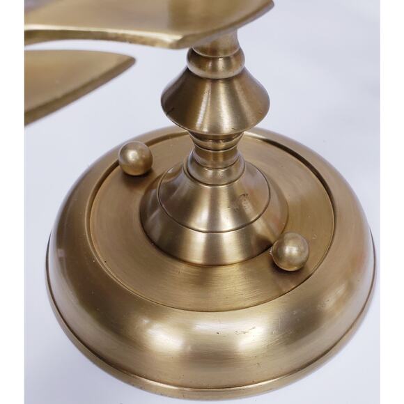 VINTAGE BOMBAY CO. MCM 15" SOLID BRASS Acanthus Leaf Candle SCONCE SET OF 2 - Picture 10 of 14